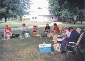 Photo of members of the Keen family in Wayne County, Ilinois, harvesting corn. Photo provided by Donna Keen.