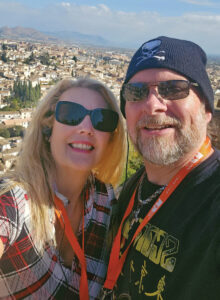 Photo of Penelope and Darrell Pennington traveling in Ibiza, Spain, provided by Penelope Pennington