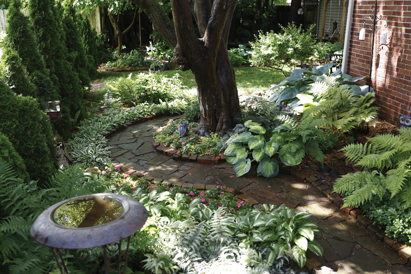 Photo of the Tromley's garden by Brodie Curtsinger