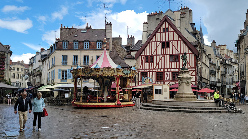 Photo of the Palace of the Dukes of Burgundy in Dijon, France, by Tracey Teo