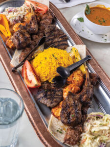 Photo of Mix Grill Kebab plate by Zach Straw.