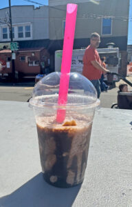 Photo of Frozen Hot Chocolate from Corpus Christi Booster Club at the West Side Nut Club Fall Festival, Oct. 8, 2025, by Maggie Valenti